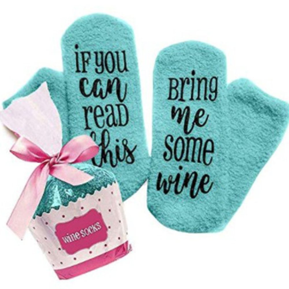 SOFTEST WINE SLIPPERS- Wine Socks, Wine Gift
